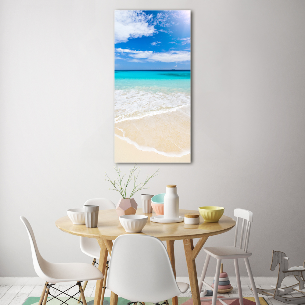 Tableau imprimé sur verre Plage exotique ocean