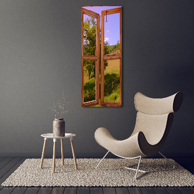 Tableau photo sur verre Paysage à l'extérieur de la fenêtre