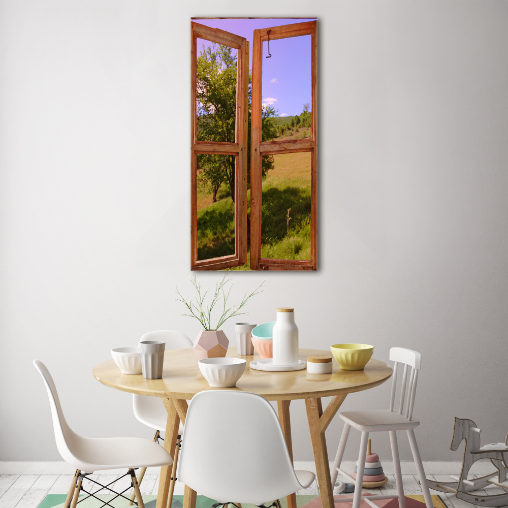 Tableau photo sur verre Paysage à l'extérieur de la fenêtre