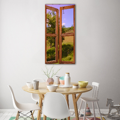 Tableau photo sur verre Paysage à l'extérieur de la fenêtre