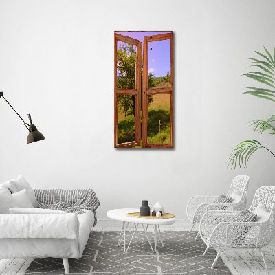 Tableau photo sur verre Paysage à l'extérieur de la fenêtre