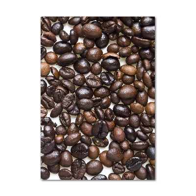 Tableau photo sur verre Grains de café noir