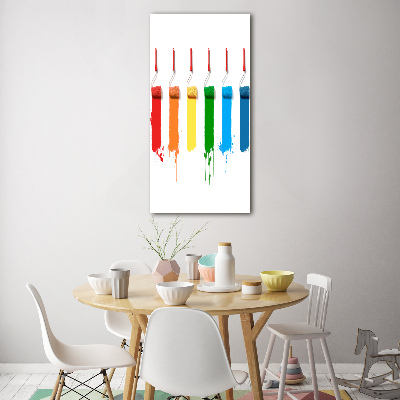 Tableau en verre Rouleaux de peinture