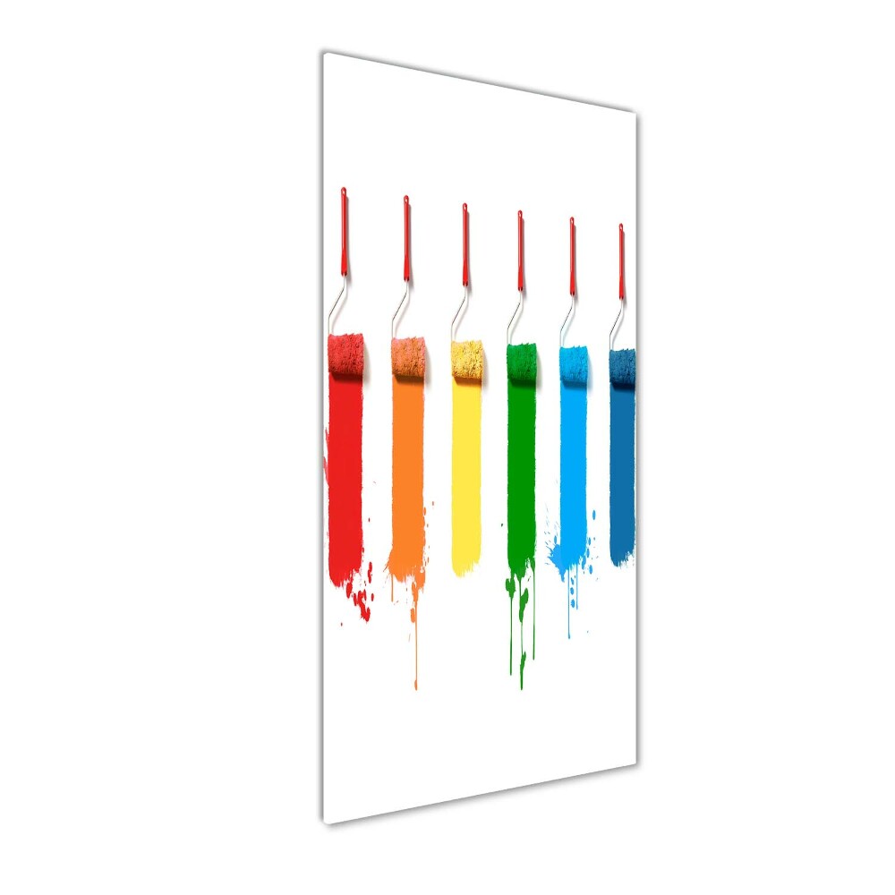 Tableau en verre Rouleaux de peinture