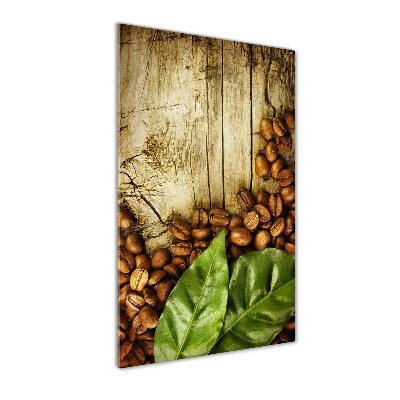 Tableau imprimé sur verre Grains de café aromatiques