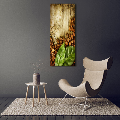 Tableau imprimé sur verre Grains de café aromatiques