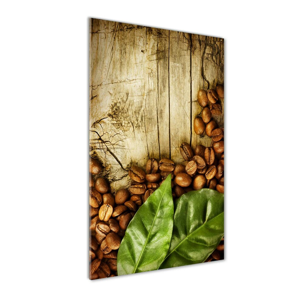 Tableau imprimé sur verre Grains de café aromatiques