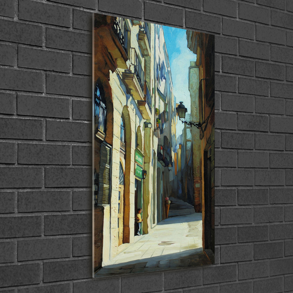 Tableau photo sur verre Rues de Barcelone