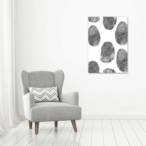 Tableau photo sur verre Empreintes digitales