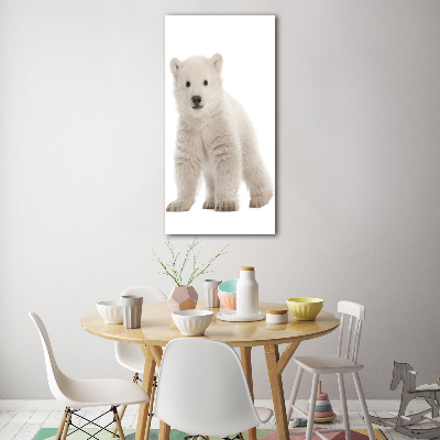 Tableau photo sur verre Ours polaire