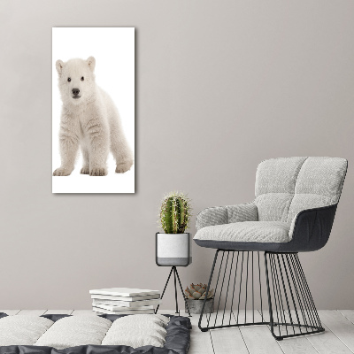 Tableau photo sur verre Ours polaire