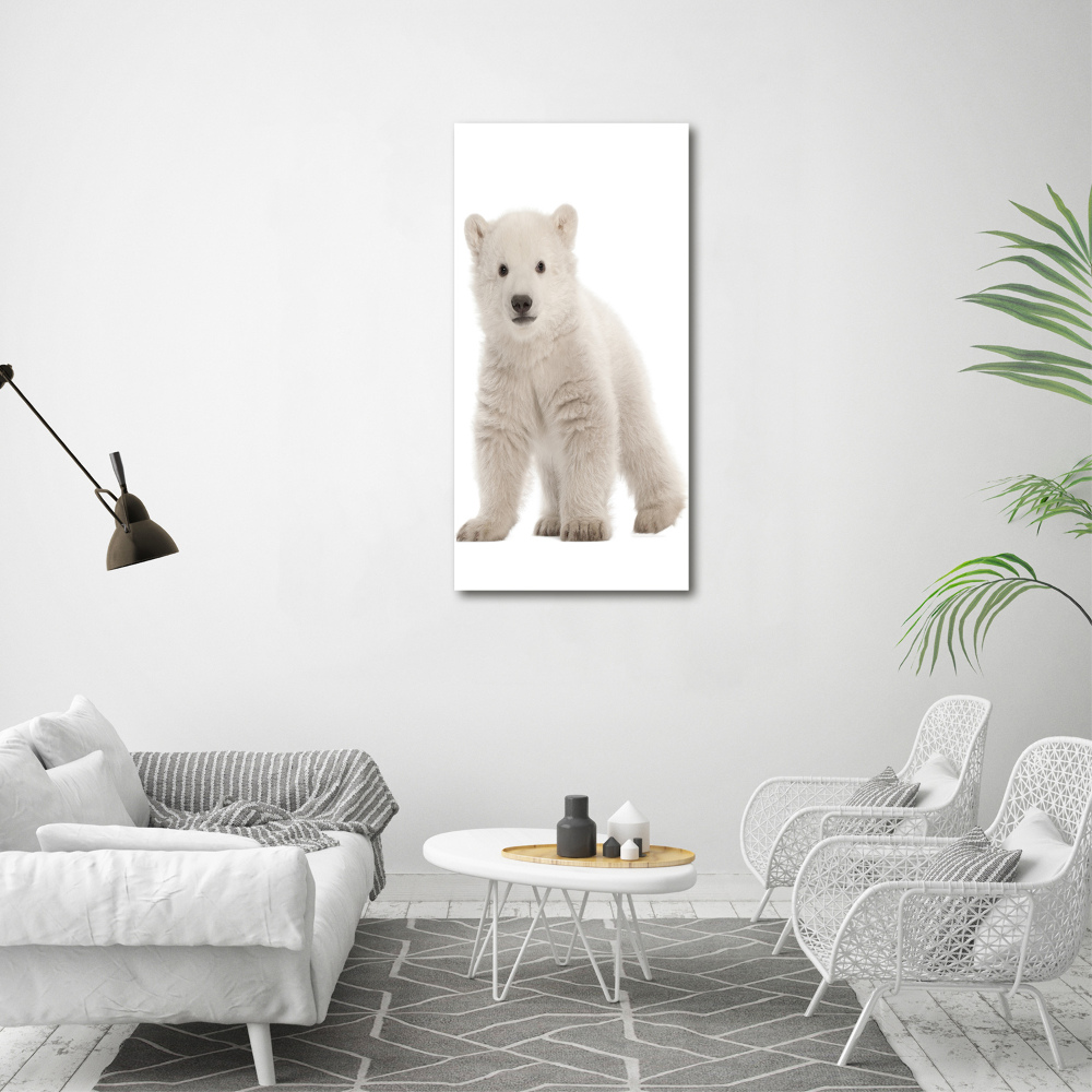 Tableau photo sur verre Ours polaire