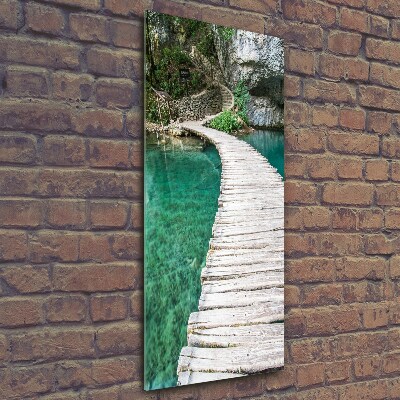 Tableau en verre Lacs de Plitvice