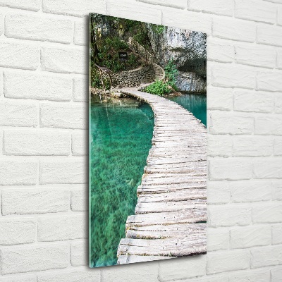 Tableau en verre Lacs de Plitvice