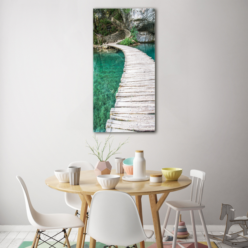 Tableau en verre Lacs de Plitvice