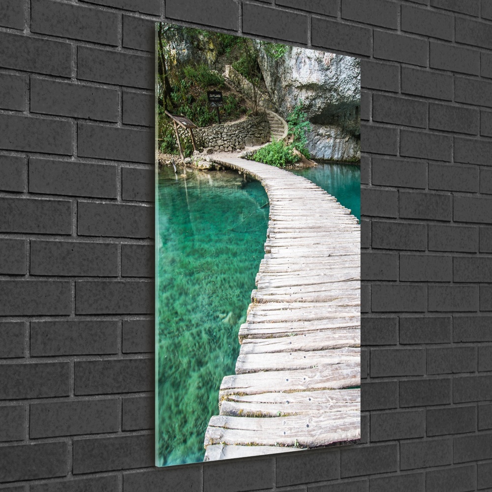 Tableau en verre Lacs de Plitvice