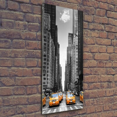 Tableau sur verre Taxi New York