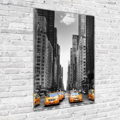 Tableau sur verre Taxi New York