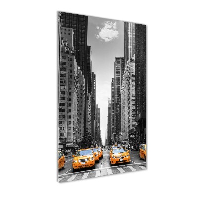 Tableau sur verre Taxi New York