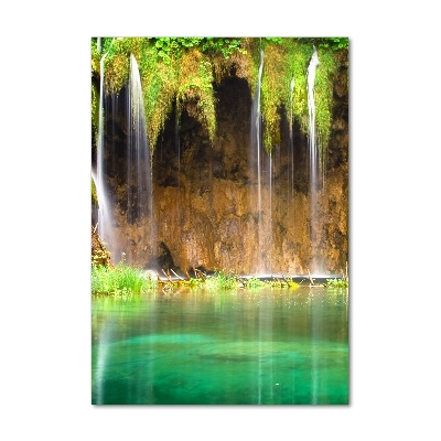 Tableau sur verre Lacs de Plitvice