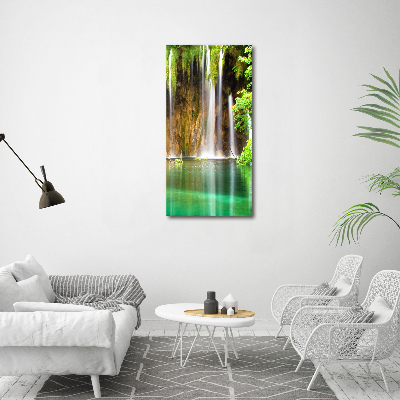 Tableau sur verre Lacs de Plitvice