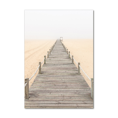 Tableau imprimé sur verre Chemin sur la plage