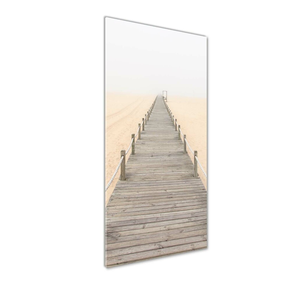 Tableau imprimé sur verre Chemin sur la plage