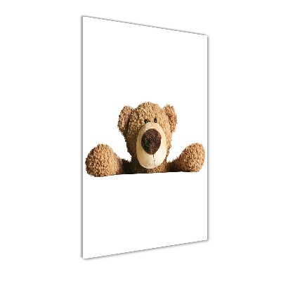 Tableau sur verre Ours en peluche