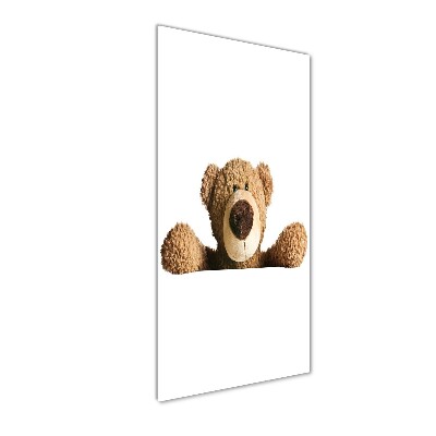 Tableau sur verre Ours en peluche