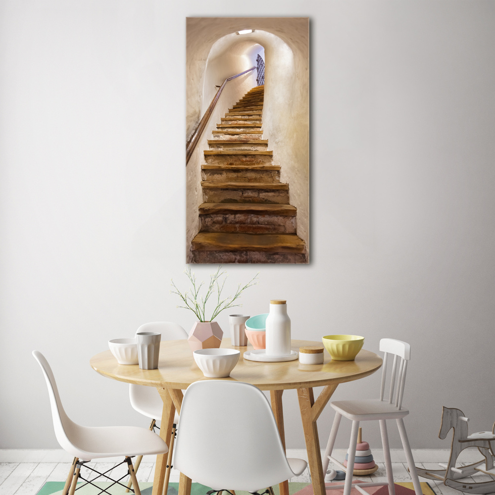 Tableau verre imprimé Escalier du château