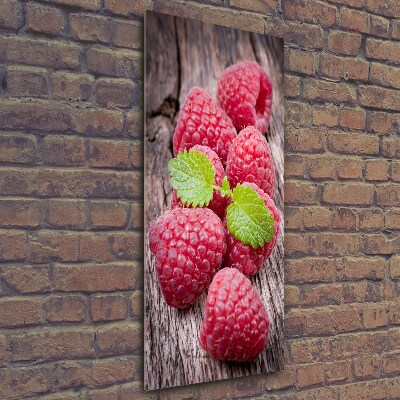 Tableau imprimé sur verre Les framboises