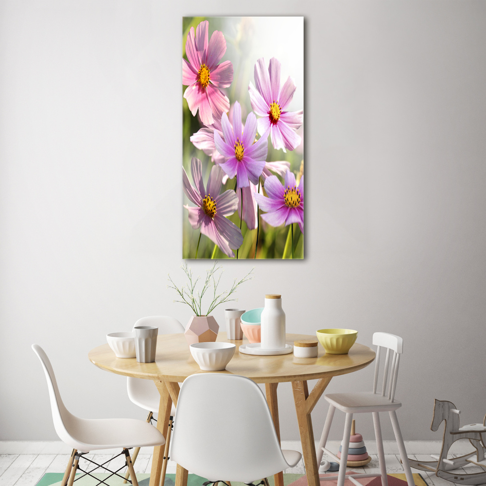 Tableau en verre Fleurs des champs