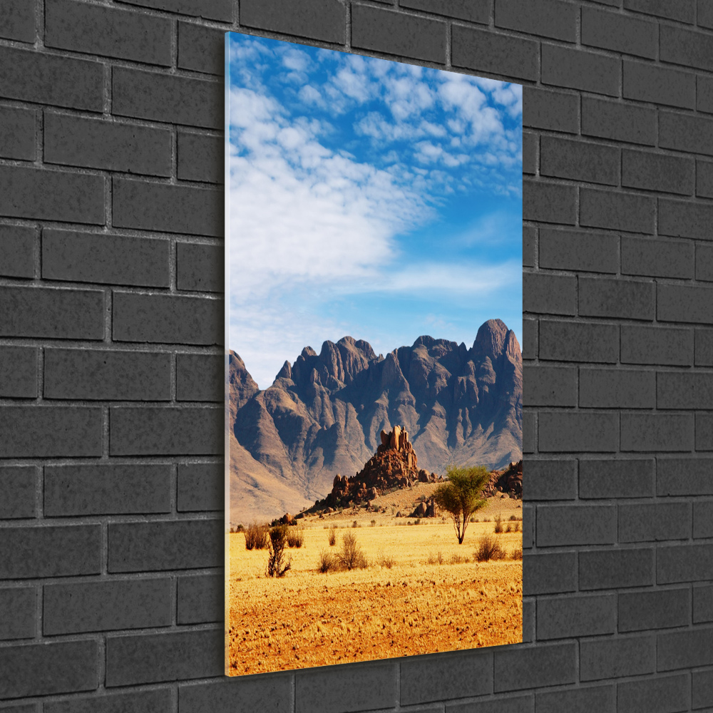 Tableau en verre Désert de Namibie