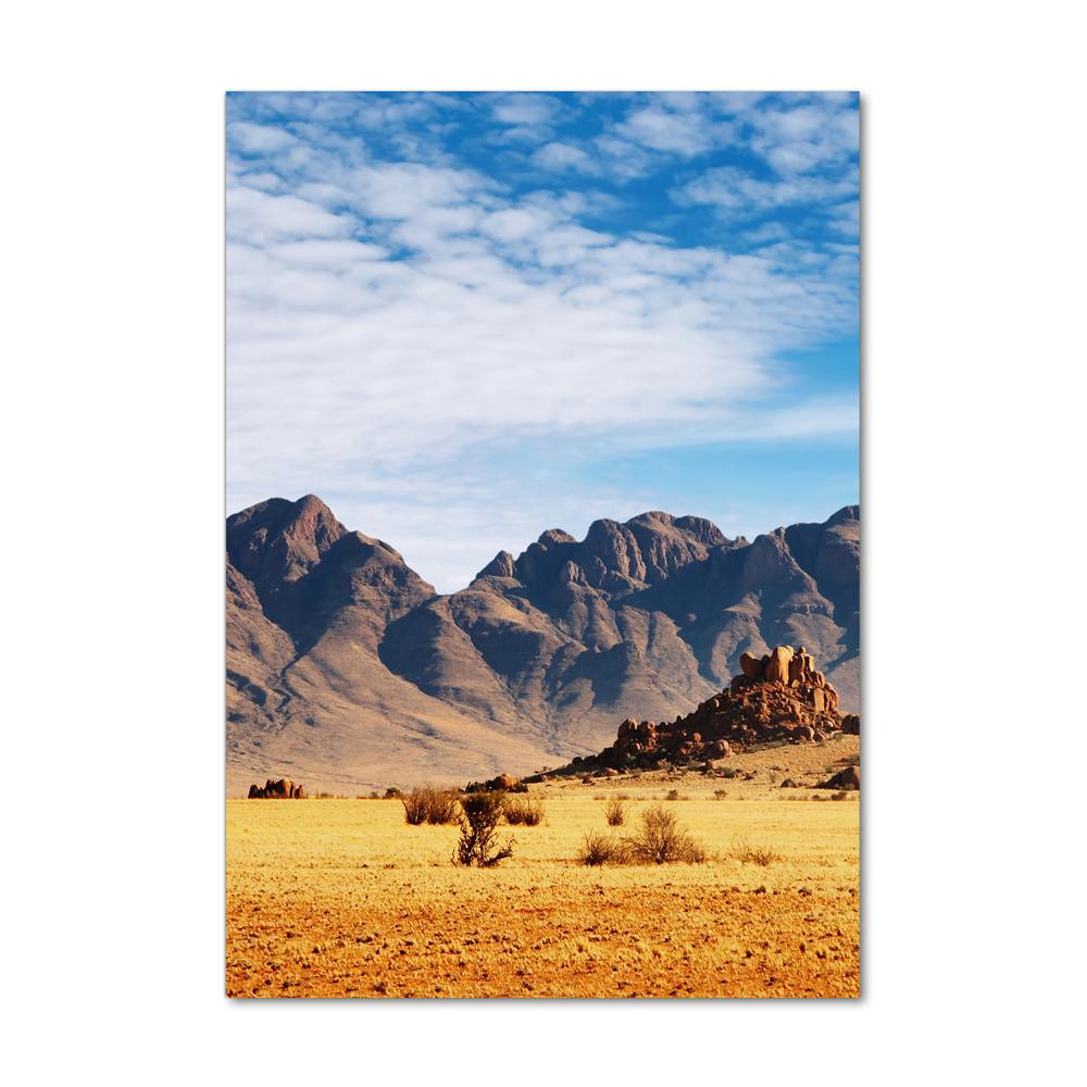 Tableau en verre Désert de Namibie