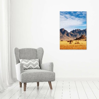 Tableau en verre Désert de Namibie