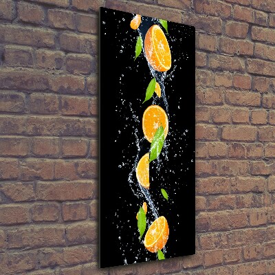 Tableau en verre Oranges