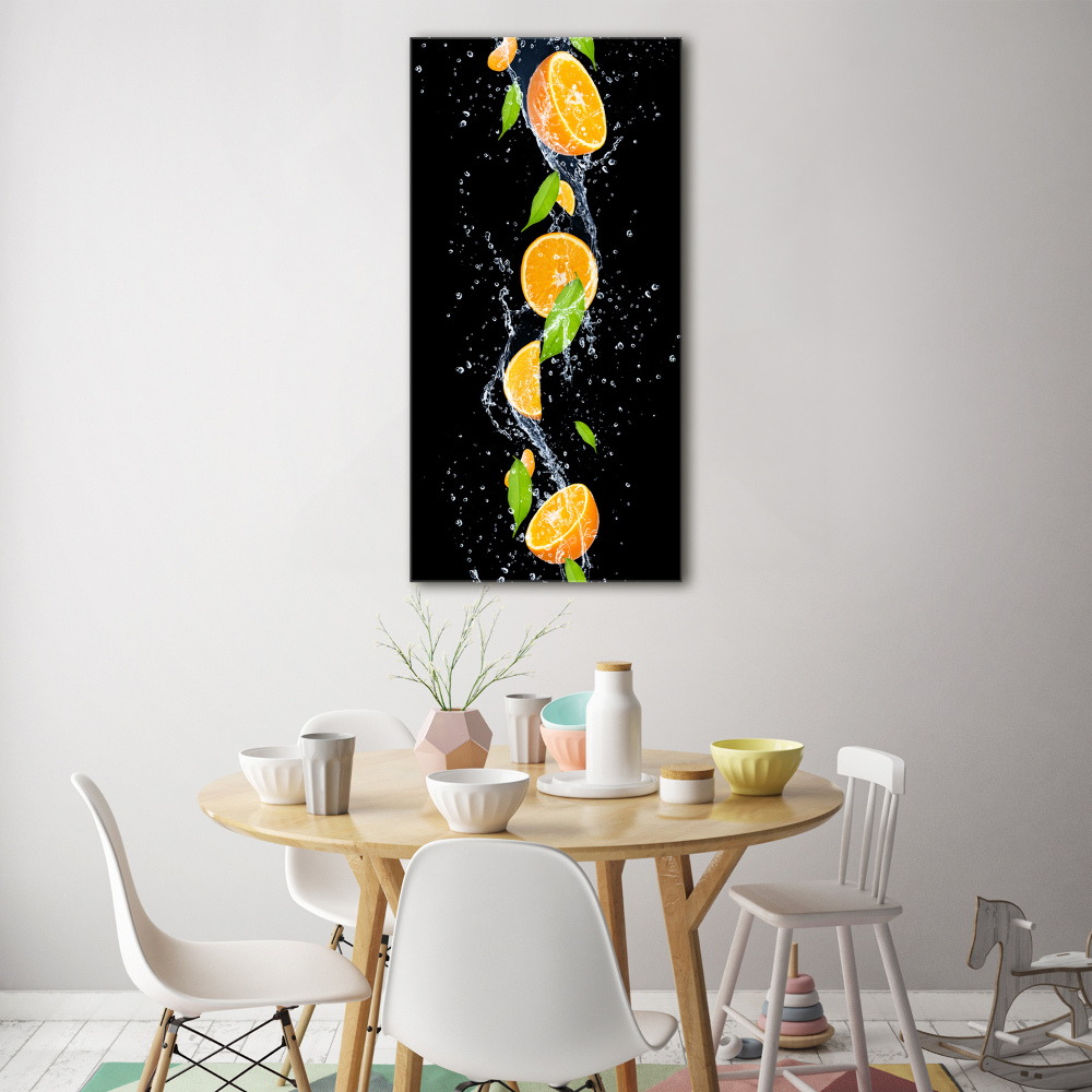 Tableau en verre Oranges