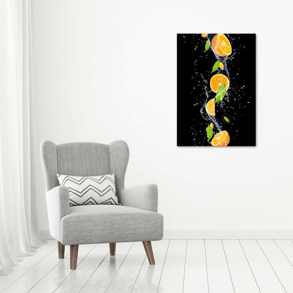 Tableau en verre Oranges