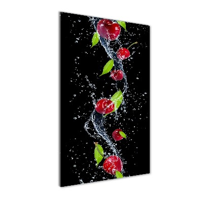 Tableau en verre Cerises