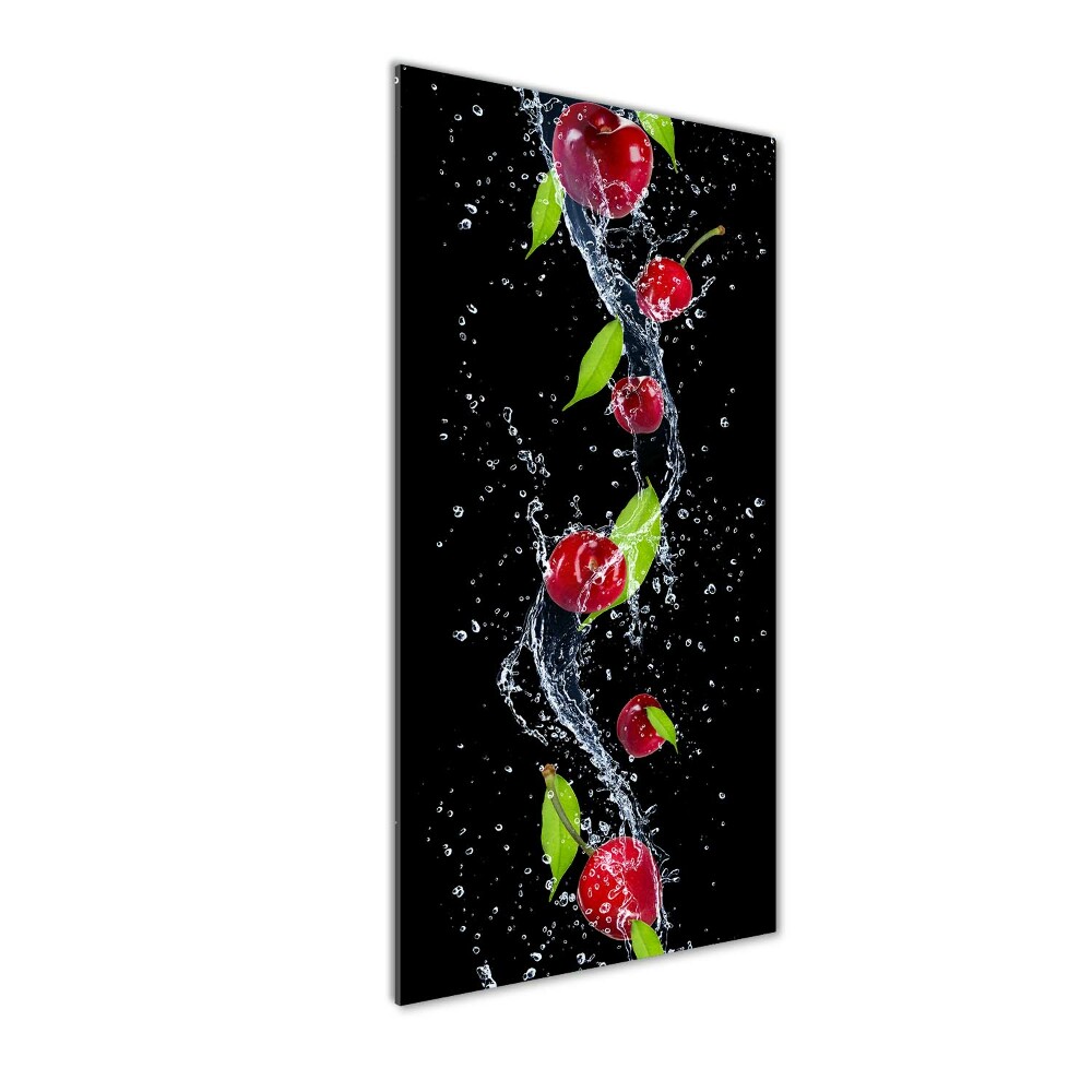 Tableau en verre Cerises