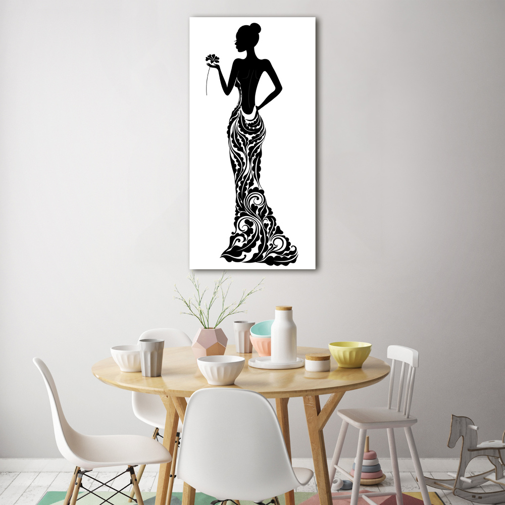 Tableau photo sur verre Illustration de mode