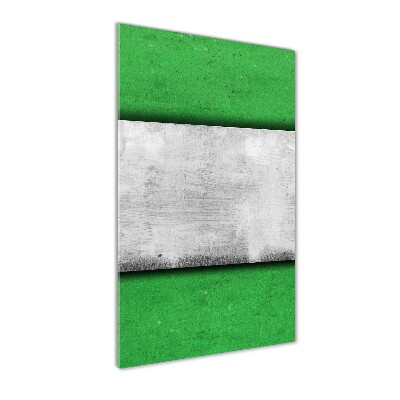 Tableau imprimé sur verre Mur vert