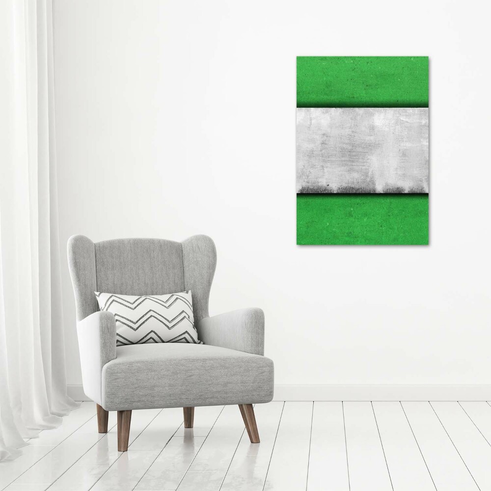 Tableau imprimé sur verre Mur vert