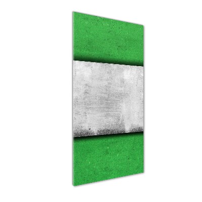 Tableau imprimé sur verre Mur vert