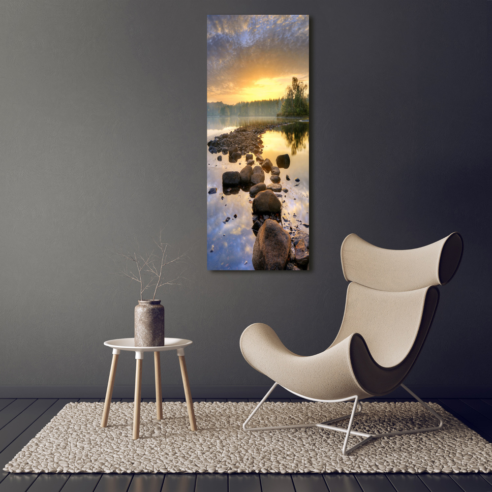 Tableau sur verre Lac