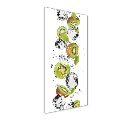 Tableau imprimé sur verre Kiwi et eau