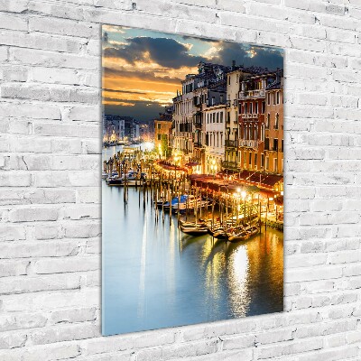 Tableau photo sur verre Venise