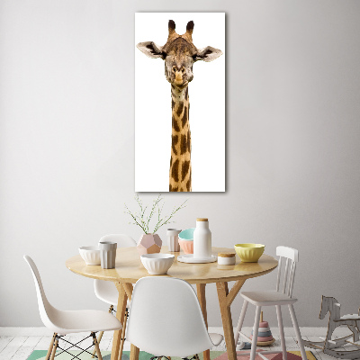 Tableau photo sur verre Girafe