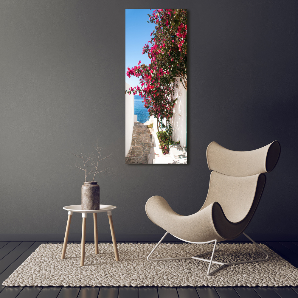 Tableau photo sur verre Rues grecques