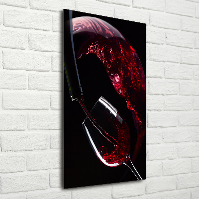 Tableau verre imprimé Vin rouge